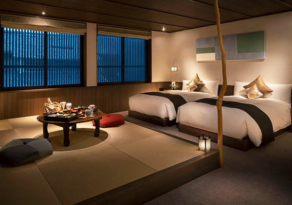 Eight rooms with Kyoto's distinctive ethereal atmosphere